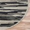 Homeroots 6 ft. Round Black & Gray Camouflage Area Rug 396197 - alternate 6